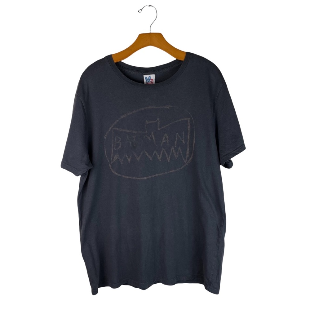 Junk Food Distressed “Crude” Batman Logo T-Shirt Size L